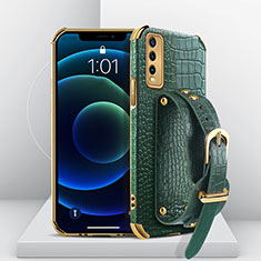 Coque Luxe Cuir Housse Etui XD3 pour Vivo Y12G Vert