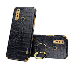 Coque Luxe Cuir Housse Etui XD3 pour Vivo Y15 Noir