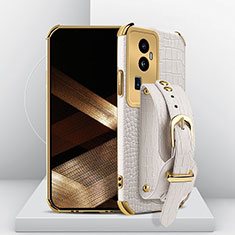 Coque Luxe Cuir Housse Etui XD4 pour Oppo Reno10 Pro+ Plus 5G Blanc