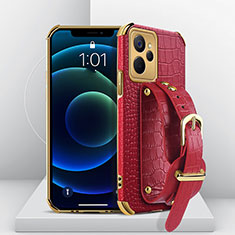 Coque Luxe Cuir Housse Etui XD4 pour Realme 10 5G Rouge