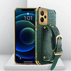 Coque Luxe Cuir Housse Etui XD4 pour Realme 10 5G Vert