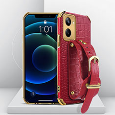 Coque Luxe Cuir Housse Etui XD4 pour Realme 10 Pro 5G Rouge