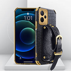 Coque Luxe Cuir Housse Etui XD4 pour Realme 10T 5G Noir