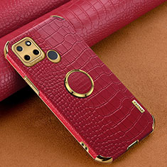 Coque Luxe Cuir Housse Etui XD4 pour Realme C21Y Rouge