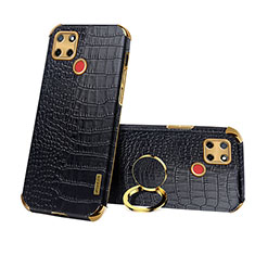 Coque Luxe Cuir Housse Etui XD4 pour Realme C25 Noir