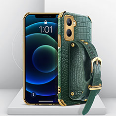 Coque Luxe Cuir Housse Etui XD4 pour Realme C33 (2023) Vert