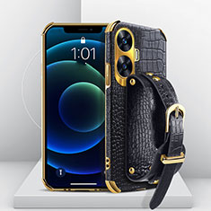 Coque Luxe Cuir Housse Etui XD4 pour Realme Narzo N55 Noir