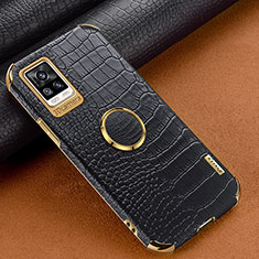 Coque Luxe Cuir Housse Etui XD4 pour Vivo V20 (2021) Noir