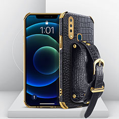 Coque Luxe Cuir Housse Etui XD4 pour Vivo Y11 Noir