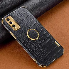 Coque Luxe Cuir Housse Etui XD4 pour Vivo Y12G Noir