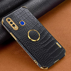 Coque Luxe Cuir Housse Etui XD4 pour Vivo Y19 Noir