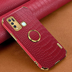 Coque Luxe Cuir Housse Etui XD4 pour Vivo Y50 Rouge