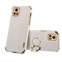 Coque Luxe Cuir Housse Etui XD4 pour Vivo Y52s 5G Blanc