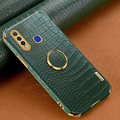 Coque Luxe Cuir Housse Etui XD4 pour Vivo Y5s Vert