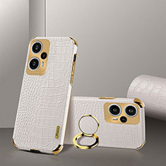 Coque Luxe Cuir Housse Etui XD4 pour Xiaomi Poco F5 5G Blanc