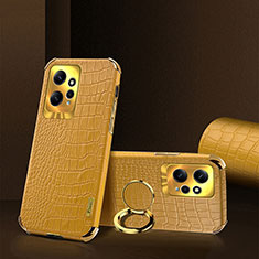 Coque Luxe Cuir Housse Etui XD4 pour Xiaomi Redmi Note 12 4G Jaune