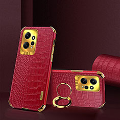 Coque Luxe Cuir Housse Etui XD4 pour Xiaomi Redmi Note 12 4G Rouge