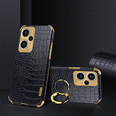 Coque Luxe Cuir Housse Etui XD4 pour Xiaomi Redmi Note 12 Turbo 5G Noir