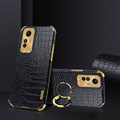 Coque Luxe Cuir Housse Etui XD4 pour Xiaomi Redmi Note 12S Noir