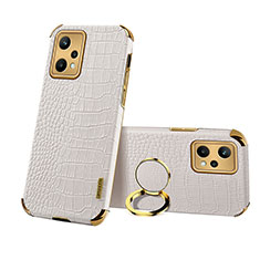 Coque Luxe Cuir Housse Etui XD5 pour Realme 9 5G Blanc