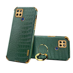 Coque Luxe Cuir Housse Etui XD5 pour Realme Q2i 5G Vert