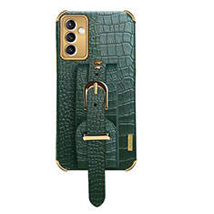 Coque Luxe Cuir Housse Etui XD5 pour Samsung Galaxy A15 4G Vert