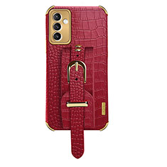 Coque Luxe Cuir Housse Etui XD5 pour Samsung Galaxy A82 5G Rouge