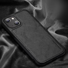 Coque Luxe Cuir Housse Etui XV1 pour Apple iPhone 13 Noir