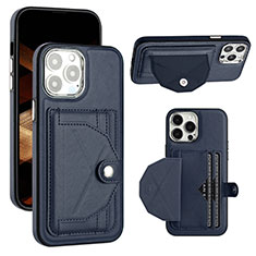 Coque Luxe Cuir Housse Etui Y01B pour Apple iPhone 14 Pro Bleu