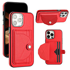 Coque Luxe Cuir Housse Etui Y01B pour Apple iPhone 14 Pro Max Rouge