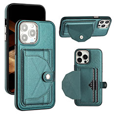 Coque Luxe Cuir Housse Etui Y01B pour Apple iPhone 14 Pro Max Vert