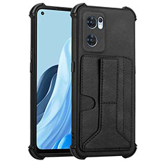 Coque Luxe Cuir Housse Etui Y01B pour OnePlus Nord CE 2 5G Noir