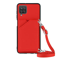 Coque Luxe Cuir Housse Etui Y01B pour Samsung Galaxy A12 5G Rouge