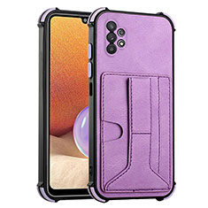 Coque Luxe Cuir Housse Etui Y01B pour Samsung Galaxy A32 5G Violet