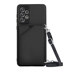 Coque Luxe Cuir Housse Etui Y01B pour Samsung Galaxy A73 5G Noir