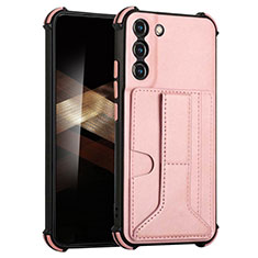 Coque Luxe Cuir Housse Etui Y01B pour Samsung Galaxy S24 5G Or Rose