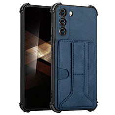 Coque Luxe Cuir Housse Etui Y01B pour Samsung Galaxy S24 Plus 5G Bleu