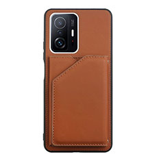 Coque Luxe Cuir Housse Etui Y01B pour Xiaomi Mi 11T 5G Marron