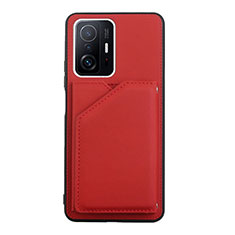 Coque Luxe Cuir Housse Etui Y01B pour Xiaomi Mi 11T Pro 5G Rouge