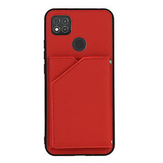 Coque Luxe Cuir Housse Etui Y01B pour Xiaomi POCO C3 Rouge