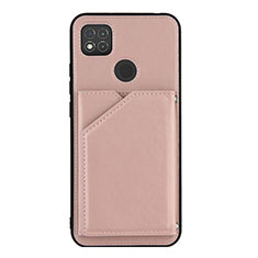 Coque Luxe Cuir Housse Etui Y01B pour Xiaomi POCO C31 Or Rose