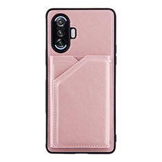 Coque Luxe Cuir Housse Etui Y01B pour Xiaomi Poco F3 GT 5G Or Rose