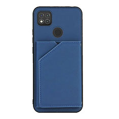 Coque Luxe Cuir Housse Etui Y01B pour Xiaomi Redmi 10A 4G Bleu