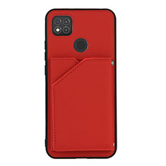 Coque Luxe Cuir Housse Etui Y01B pour Xiaomi Redmi 10A 4G Rouge