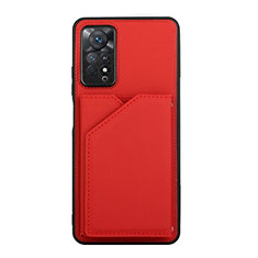Coque Luxe Cuir Housse Etui Y01B pour Xiaomi Redmi Note 11 Pro 5G Rouge