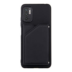 Coque Luxe Cuir Housse Etui Y01B pour Xiaomi Redmi Note 11 SE 5G Noir