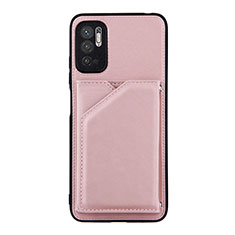 Coque Luxe Cuir Housse Etui Y01B pour Xiaomi Redmi Note 11 SE 5G Or Rose