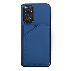 Coque Luxe Cuir Housse Etui Y01B pour Xiaomi Redmi Note 11S 4G Bleu