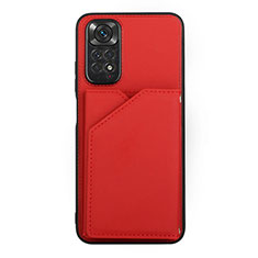 Coque Luxe Cuir Housse Etui Y01B pour Xiaomi Redmi Note 11S 4G Rouge