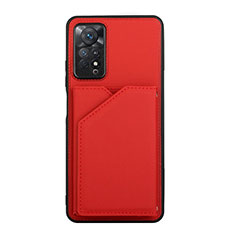 Coque Luxe Cuir Housse Etui Y01B pour Xiaomi Redmi Note 12 Pro 4G Rouge